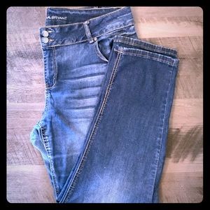 Distressed Whiskered Denim Jeans